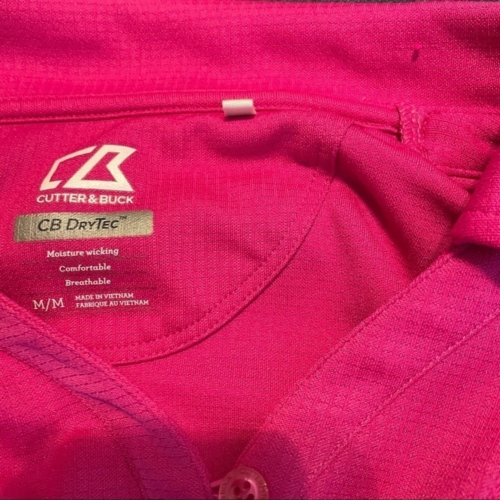 Cutter & Buck Dry Tex Women’s Moisture Wicking 30 UPF Polo Golf Shirt Sz. M - Picture 8 of 14
